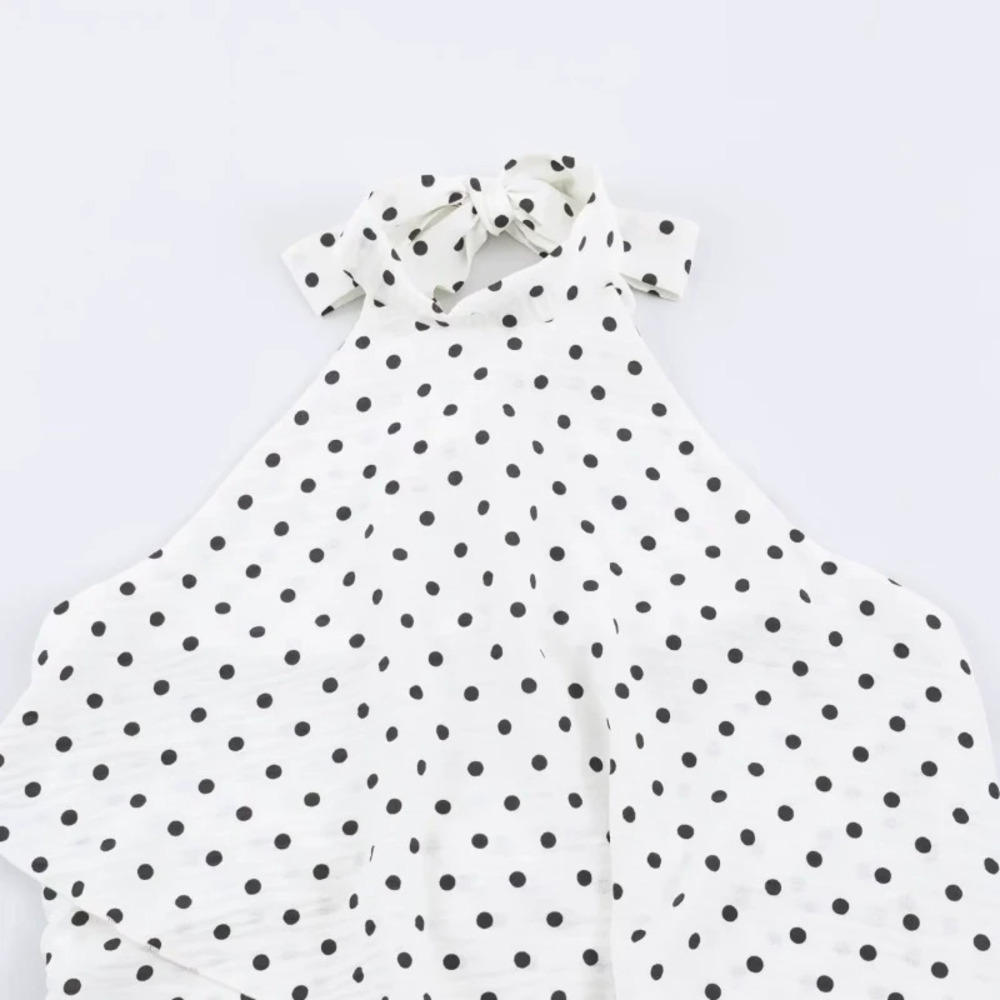 ZARA Stylish Polka Dot Halter Neck Dress